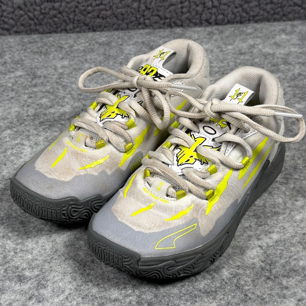 Puma LaMelo Ball MB.03 JR 'Chino Hills Grey Silver Youth 12C 394319-01 Toddler